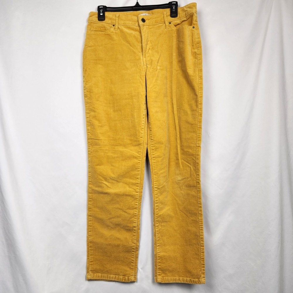 Croft & Barrow Mustard Yellow Corduroy Pants